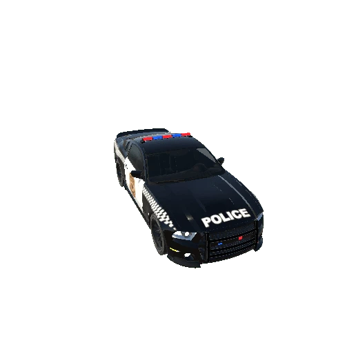 Versatile Car Batched Police Black